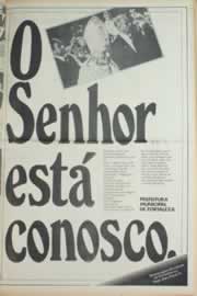 Página do jornal Correio do Ceará de julho de 1980