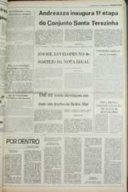 Página do jornal Correio do Ceará de julho de 1980