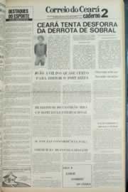 Página do jornal Correio do Ceará de julho de 1980