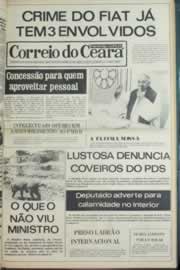 Página do jornal Correio do Ceará de julho de 1980