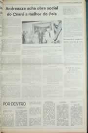 Página do jornal Correio do Ceará de julho de 1980