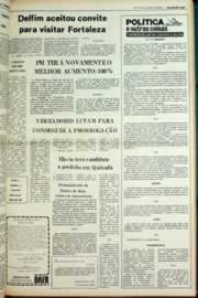 Página do jornal Correio do Ceará de julho de 1980