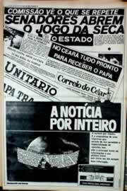 Página do jornal Correio do Ceará de julho de 1980
