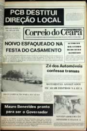 Página do jornal Correio do Ceará de julho de 1980