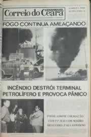 Página do jornal Correio do Ceará de julho de 1980