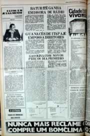 Página do jornal Correio do Ceará de julho de 1980