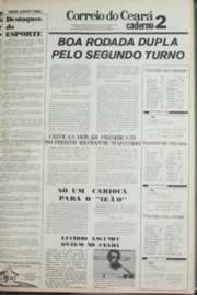 Página do jornal Correio do Ceará de julho de 1980