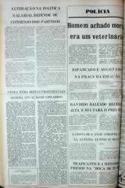 Página do jornal Correio do Ceará de agosto de 1980
