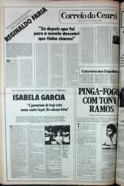 Página do jornal Correio do Ceará de agosto de 1980