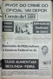 Página do jornal Correio do Ceará de agosto de 1980