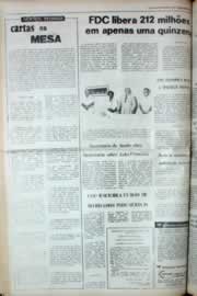 Página do jornal Correio do Ceará de agosto de 1980