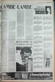 Página do jornal Correio do Ceará de agosto de 1980