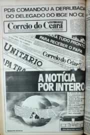 Página do jornal Correio do Ceará de agosto de 1980