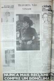 Página do jornal Correio do Ceará de agosto de 1980
