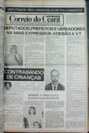 Página do jornal Correio do Ceará de agosto de 1980