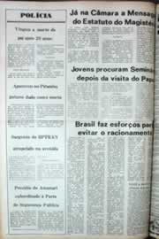 Página do jornal Correio do Ceará de agosto de 1980