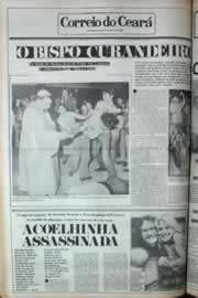 Página do jornal Correio do Ceará de agosto de 1980
