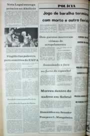 Página do jornal Correio do Ceará de agosto de 1980
