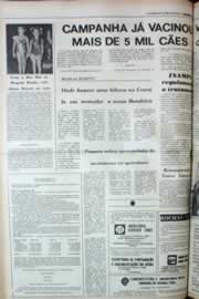 Página do jornal Correio do Ceará de agosto de 1980