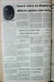 Página do jornal Correio do Ceará de agosto de 1980