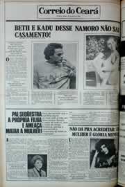 Página do jornal Correio do Ceará de agosto de 1980
