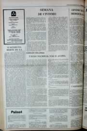 Página do jornal Correio do Ceará de setembro de 1980