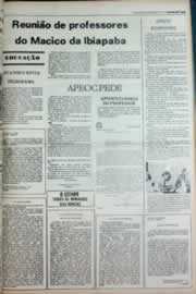 Página do jornal Correio do Ceará de setembro de 1980