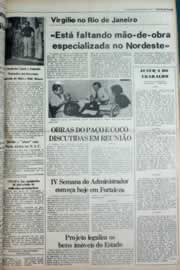 Página do jornal Correio do Ceará de setembro de 1980