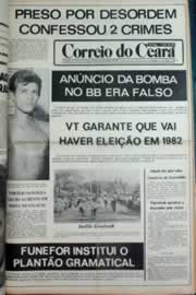 Página do jornal Correio do Ceará de setembro de 1980