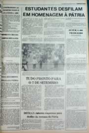 Página do jornal Correio do Ceará de setembro de 1980