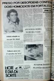 Página do jornal Correio do Ceará de setembro de 1980