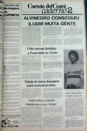 Página do jornal Correio do Ceará de setembro de 1980