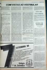 Página do jornal Correio do Ceará de setembro de 1980