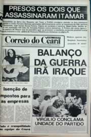 Página do jornal Correio do Ceará de setembro de 1980