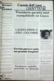 Página do jornal Correio do Ceará de setembro de 1980