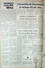 Página do jornal Correio do Ceará de setembro de 1980