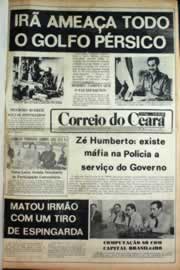 Página do jornal Correio do Ceará de outubro de 1980
