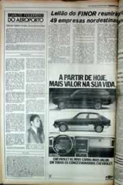 Página do jornal Correio do Ceará de outubro de 1980