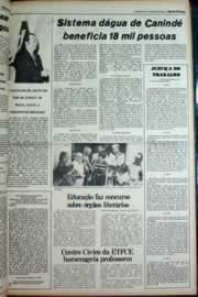 Página do jornal Correio do Ceará de outubro de 1980