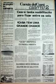 Página do jornal Correio do Ceará de outubro de 1980