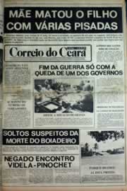 Página do jornal Correio do Ceará de outubro de 1980