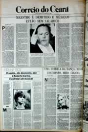 Página do jornal Correio do Ceará de outubro de 1980