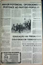 Página do jornal Correio do Ceará de outubro de 1980