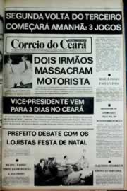 Página do jornal Correio do Ceará de outubro de 1980