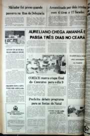 Página do jornal Correio do Ceará de outubro de 1980