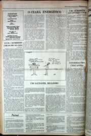 Página do jornal Correio do Ceará de outubro de 1980