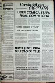 Página do jornal Correio do Ceará de outubro de 1980