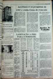 Página do jornal Correio do Ceará de novembro de 1980