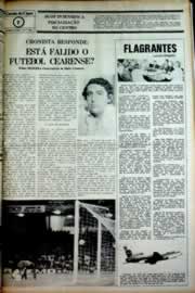 Página do jornal Correio do Ceará de novembro de 1980