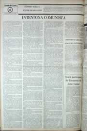 Página do jornal Correio do Ceará de novembro de 1980
